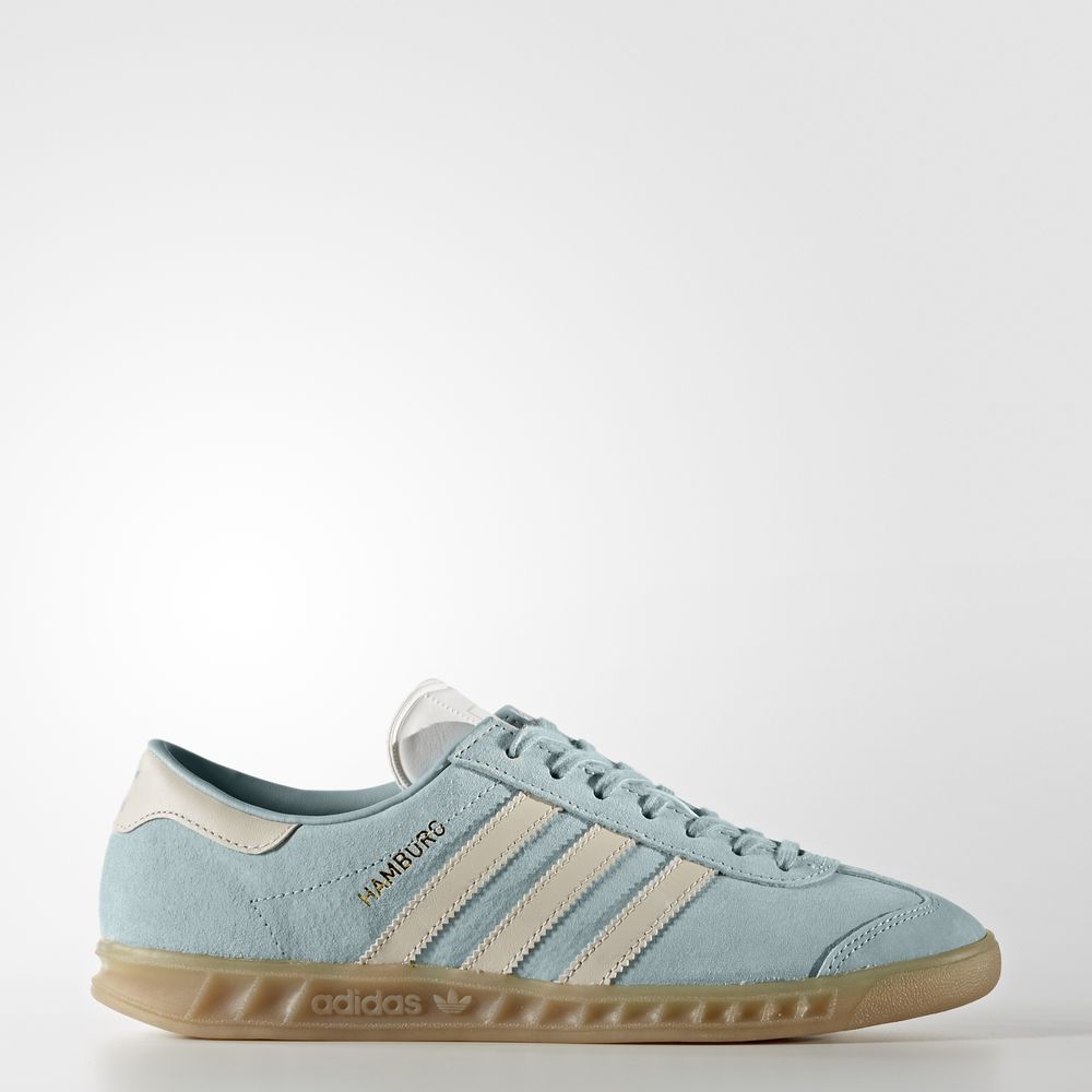 Adidas Hamburg - Originals γυναικεια - Μπλε/Πρασινο/Καφε,Μέγεθος: EU 36 – 54 2/3 (888JLVUF)